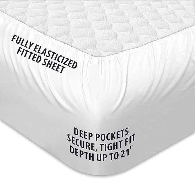 COONP Twin XL Mattress Topper, Extra Thick Pillowtop, Cooling Plush Mattress - Image 4