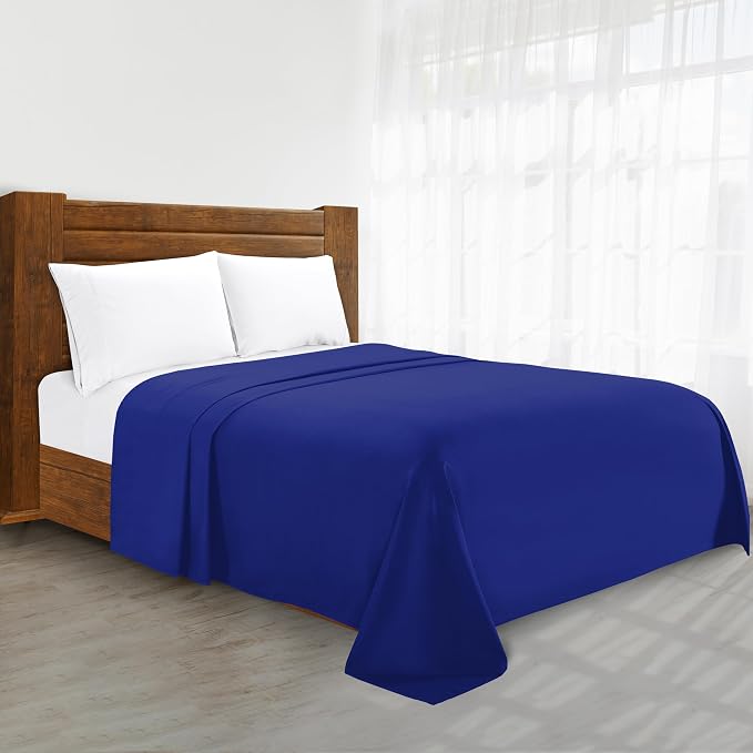Luxury Flat Sheet on Amazon Elegant Comfort Wrinkle-Free 1500 Premier Hotel by ELEGANTCOMFORT