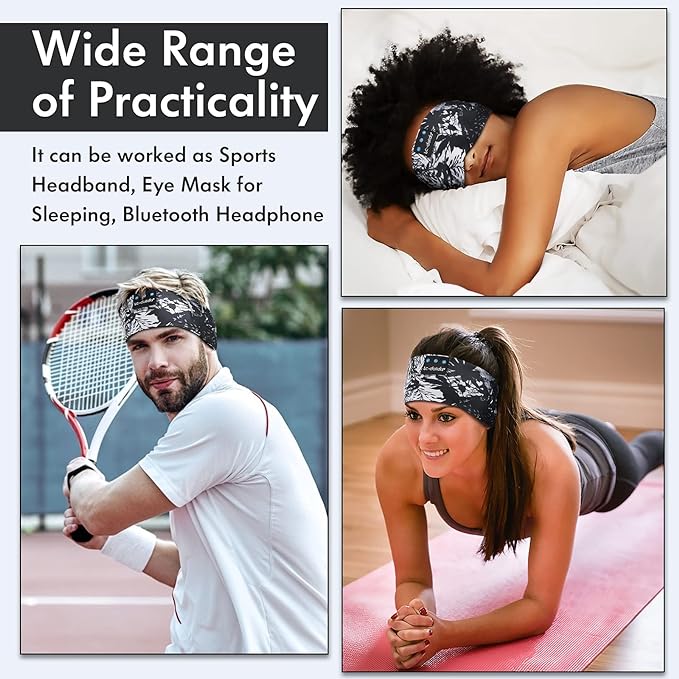 LC-dolida Sleep Headphones Bluetooth 5.4, Headband Earphones Wireless, Sleep - Image 2