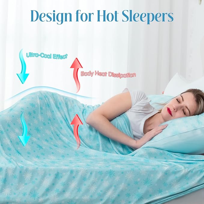 OIGAE Cooling Blanket for Hot Sleepers - Image 4