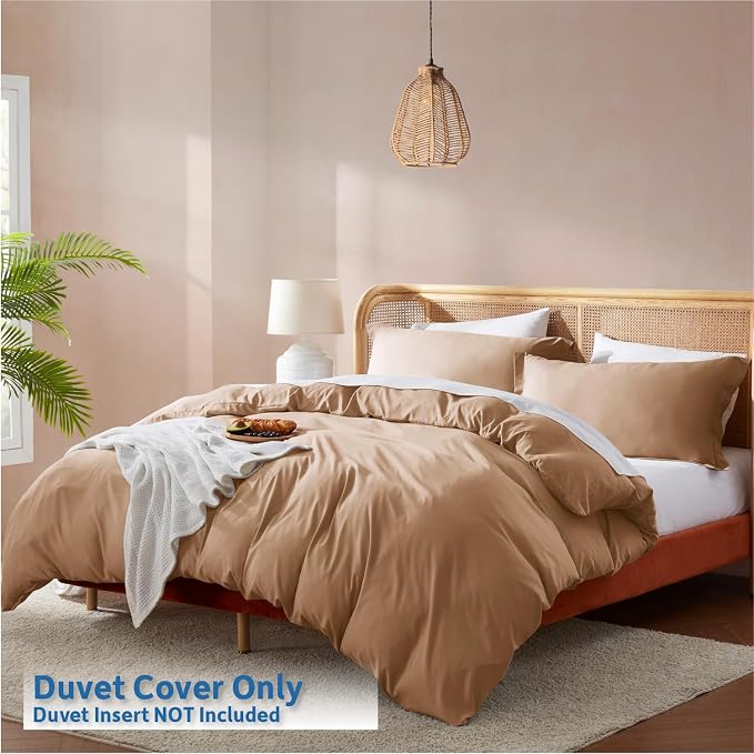 Nestl Mocha Brown Duvet Cover King Size - Image 2
