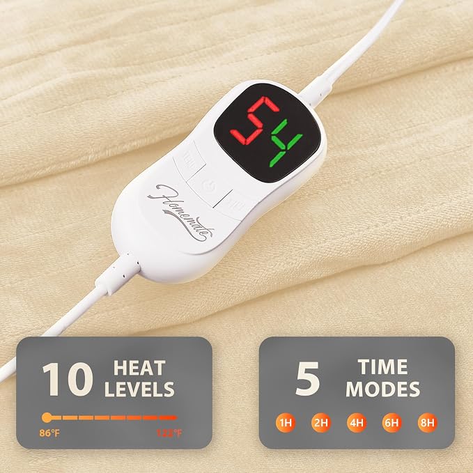 Homemate Electric Heated Blanket Queen Size - Image 4