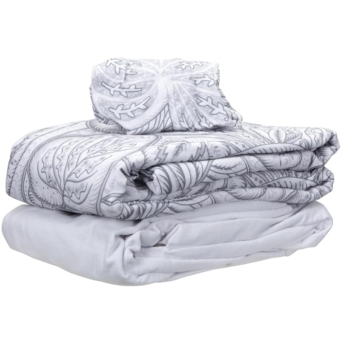 ForPro Premium Designer Flannel 3-Piece Massage Sheet Set, Island Tranquility - Image 3