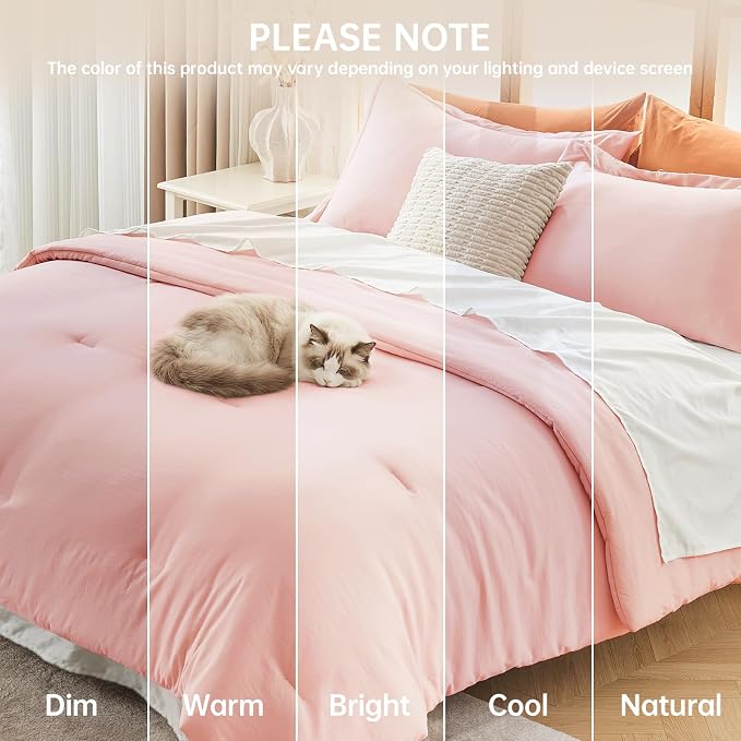 MUXHOMO Queen Comforter Set, All Season Ultra Soft Down Alternative Bedding - Image 9