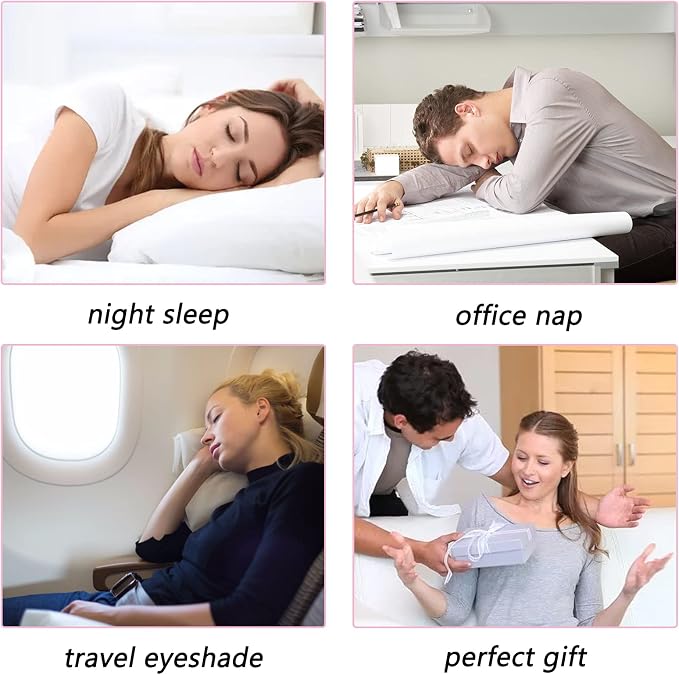 LERSVICVIL 4 Pack Eye Mask for Sleeping Silky Soft Satin Blindfold Adjustable - Image 7