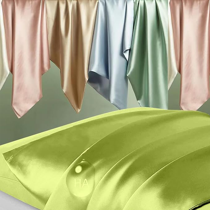 Silk Pillowcase 2 Pack, Mulberry Silk Pillow Cases Queen Size Set of 2 - Image 2