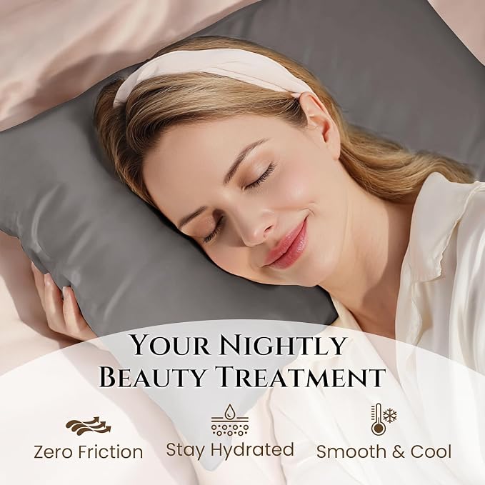 THXSILK 100% Silk Pillowcase for Hair and Skin Luxury 25 Momme Mulberry Silk - Image 3