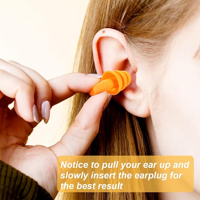 Ear Plugs Silicone Ear Plugs Waterproof Reusable Earplugs Noise Reduction - Image 4