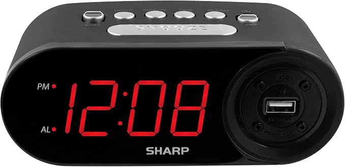 Sharp Digital Easy to Read Alarm Clock by SHARP