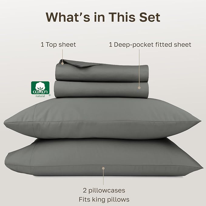 California Design Den King Bed Sheets Set - Image 4