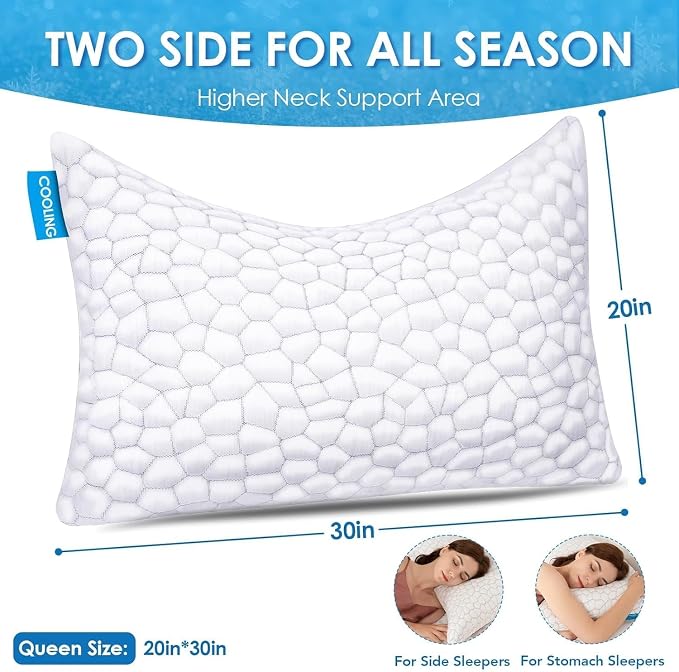 Side Sleeper Pillow for Neck and Shoulder Pain Relief, Cervical Neck Support - Image 2