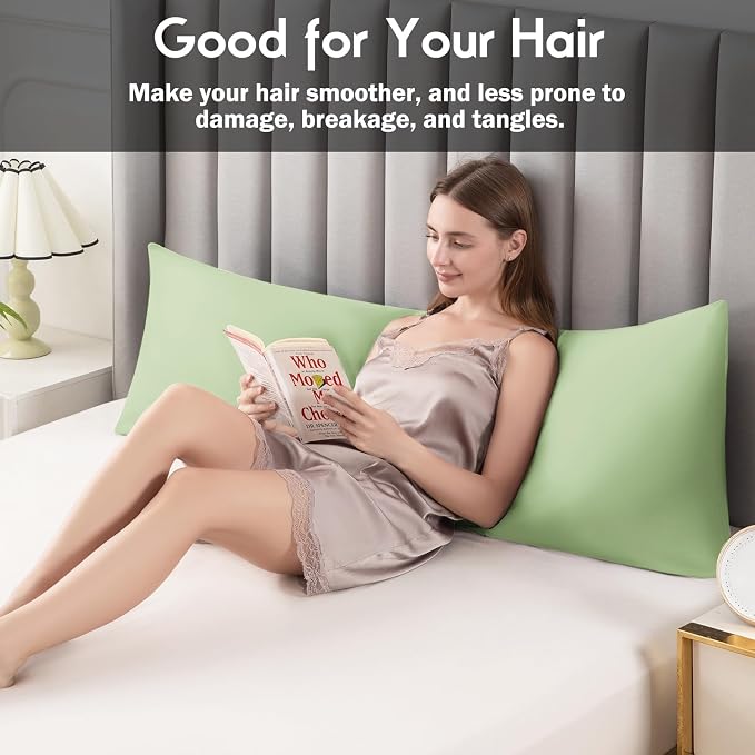 Body Pillowcase with Zipper Cooling Viscose from Bamboo Zippered Pillowcases - Image 5
