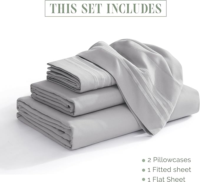 Elegant Comfort Luxurious 1500 Premium Hotel Quality Microfiber Three Line - Image 3
