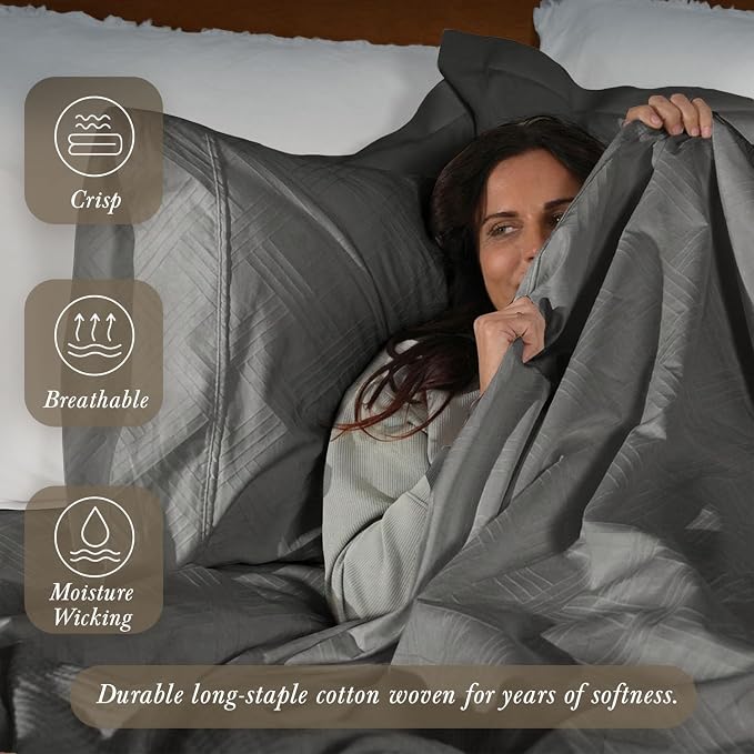 Threadmill Luxury 100% Cotton Queen Bed-Sheets - Image 3