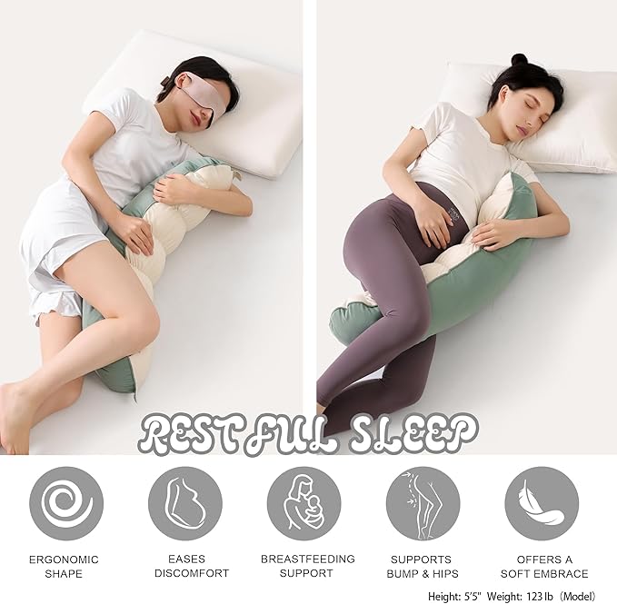 Peallow – Long Round Body Pillow - Image 5