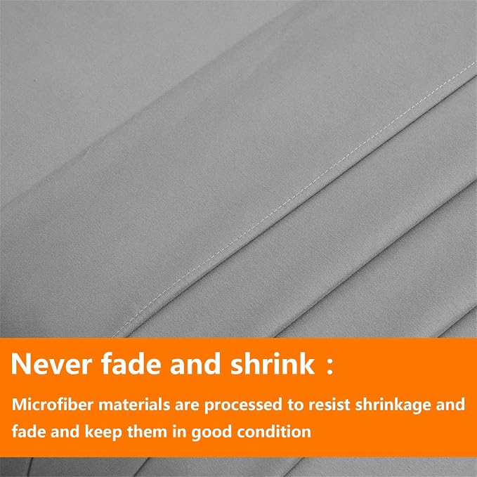 TAIMIT Grey Twin Size Comforter Set - Image 7