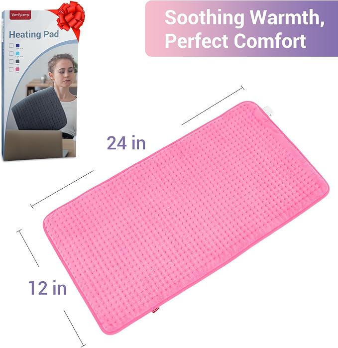 Comfytemp Heating Pad for Back & Period, Electric Extra Large Heat Pad - Image 6
