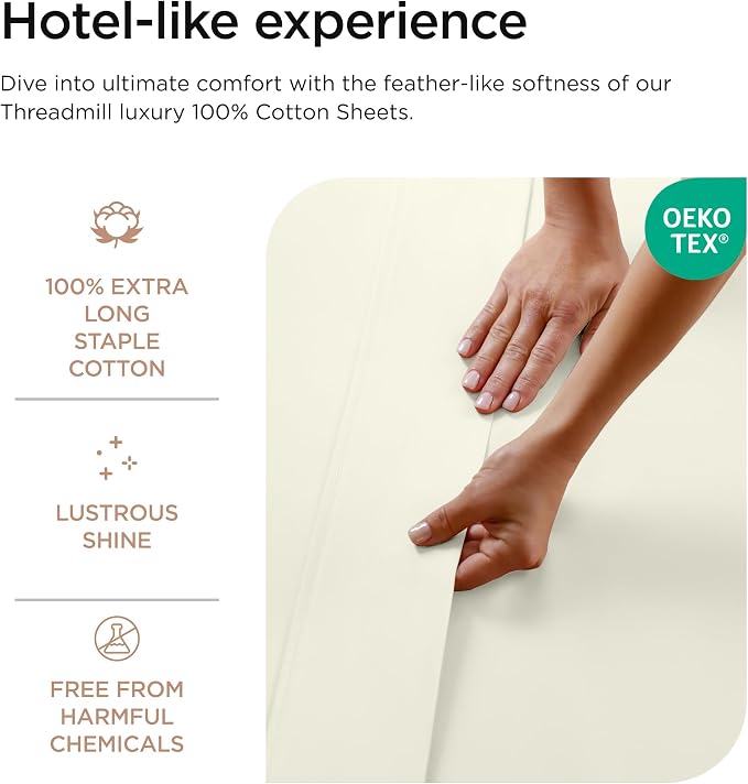 Threadmill Luxury 800 Thread Count 100% Cotton Sheets - Image 3