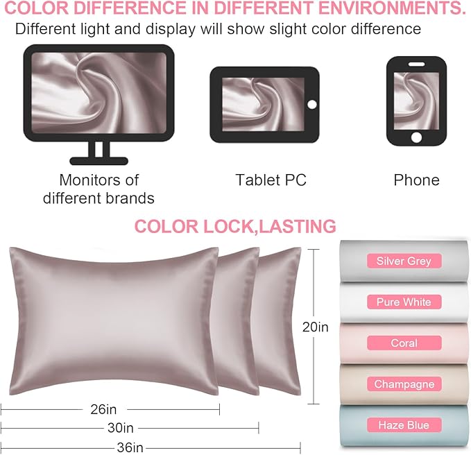 Silk Pillow Cases Queen Size - Image 7