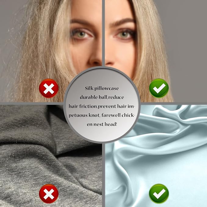 Silk Pillow Cases 2 Pack Soft Breathable and Sliky King Size Pillow Cases Set - Image 5