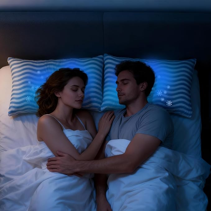 SLEEPDIARY King Size Pillows Set of 2 – Adjustable Shredded Memory Foam Cooling - Image 2