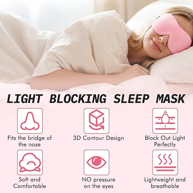 Bonuci 12 Pack Sleep Mask Blackout 3D Eye Mask - Image 5