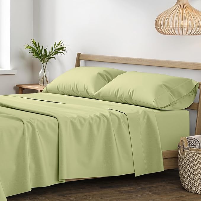 XOOX Linen 100% Egyptian Cotton Sheets California King Size by XOOXLinen