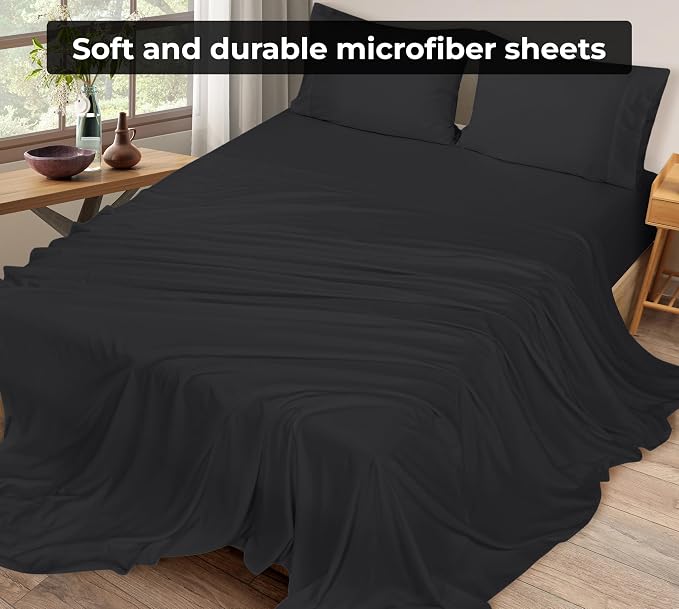 Royale Linens 2 Pack Bulk Flat Sheet Set - Image 5