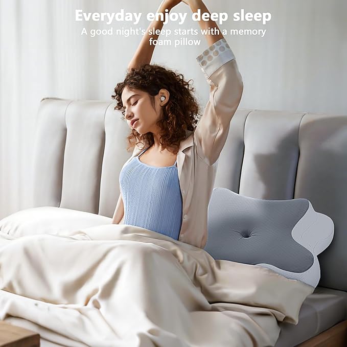 A-Pce Cervical Pillow for Neck and Shoulder, Contour Memory Foam Pillow - Image 6