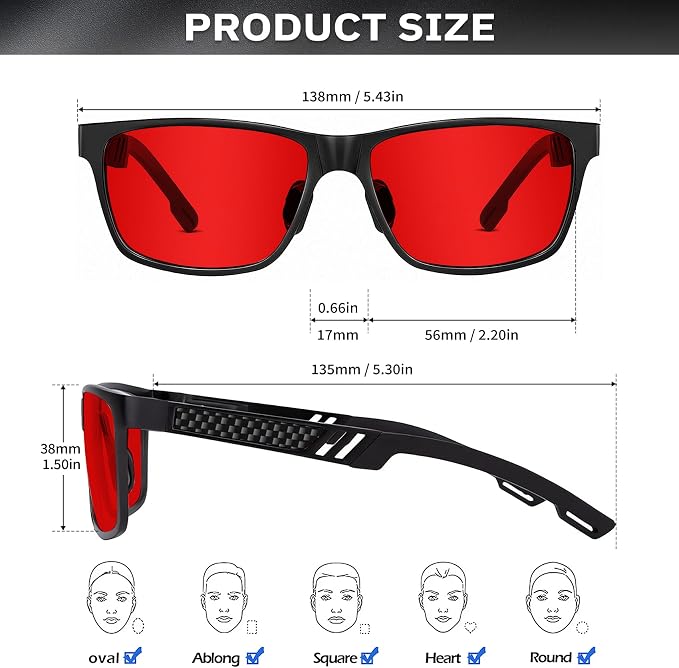 ANYLUV Blue Light Blocking Glasses Men Computer Gaming Glasses Lightweight - Image 4