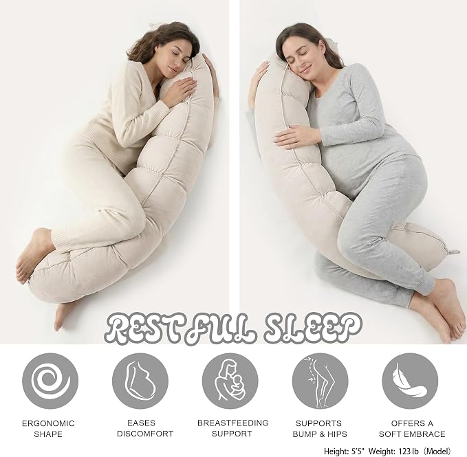 Peallow – Long Round Body Pillow - Image 5