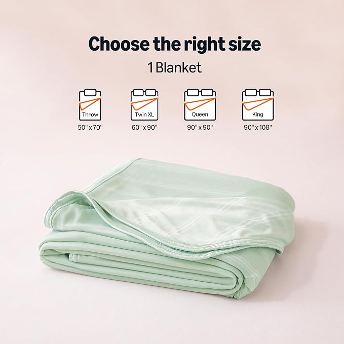 Amazon Basics Striped Cooling Blanket - Image 5