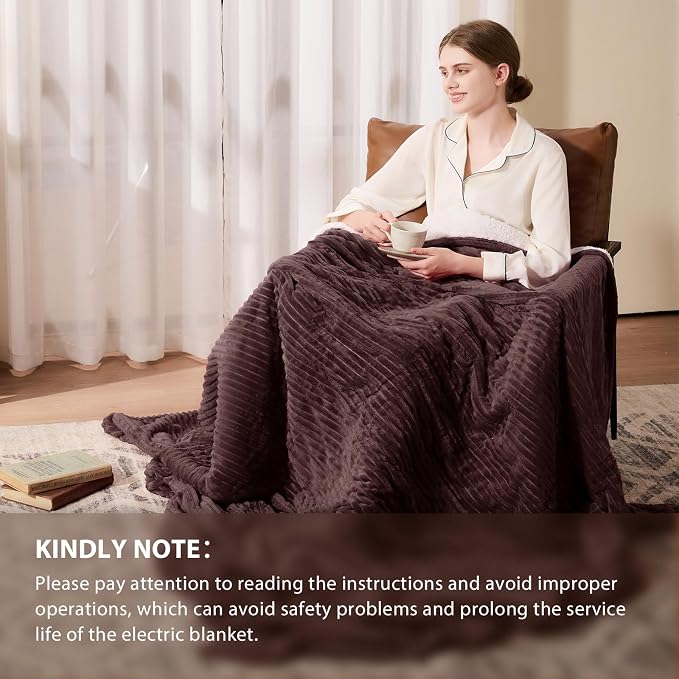 Homemate Electric Heated Blanket Twin Size - Image 6