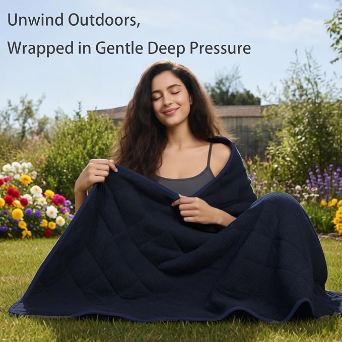 ZonLi 15lbs Weighted Blanket for Adults Sleeping, Double-Sided All Season - Image 3