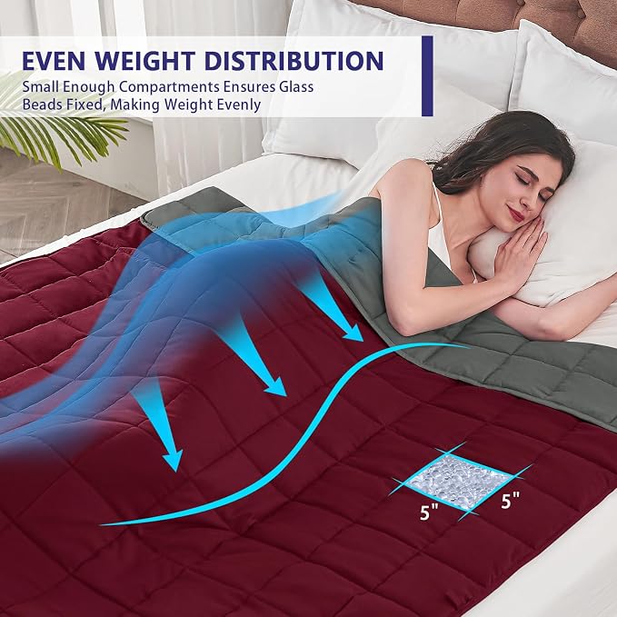 yescool Weighted Blanket for Adults Cooling Heavy Blanket for Sleeping Perfect - Image 3