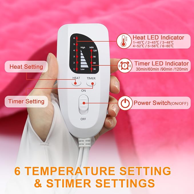 Deepsoon Heating Pad, Electric Heating Pads - Image 7