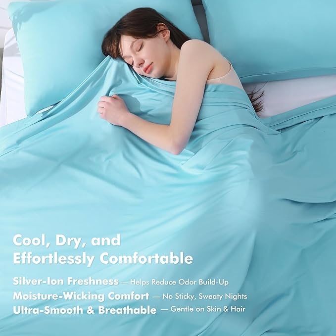 Elegear Cooling Blankets for Hot Sleeper Queen, Arc-Chill 3.0 Cool Fiber - Image 4