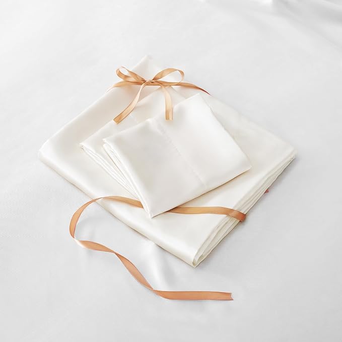 BEDELITE King Size Sheets Set, Luxury Soft Ivory White 100% Polyester Sheets - Image 7