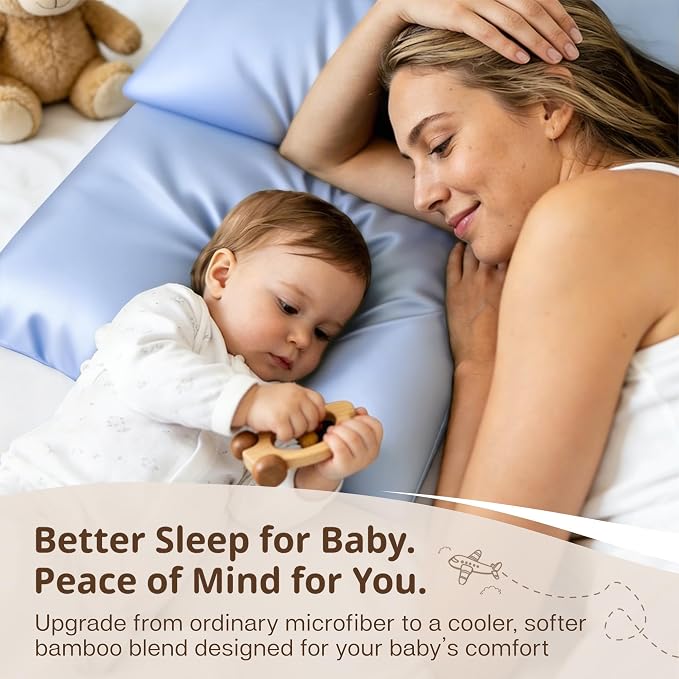 MR&HM Breathable Toddler Pillowcase 13"x18" Travel Pillow Case Set of 2 - Image 6