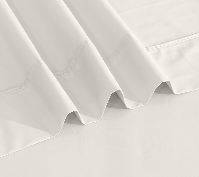 RUVANTI 100% Cotton Sheets – King Size Percale Bedding, Cooling & Breathable - Image 8