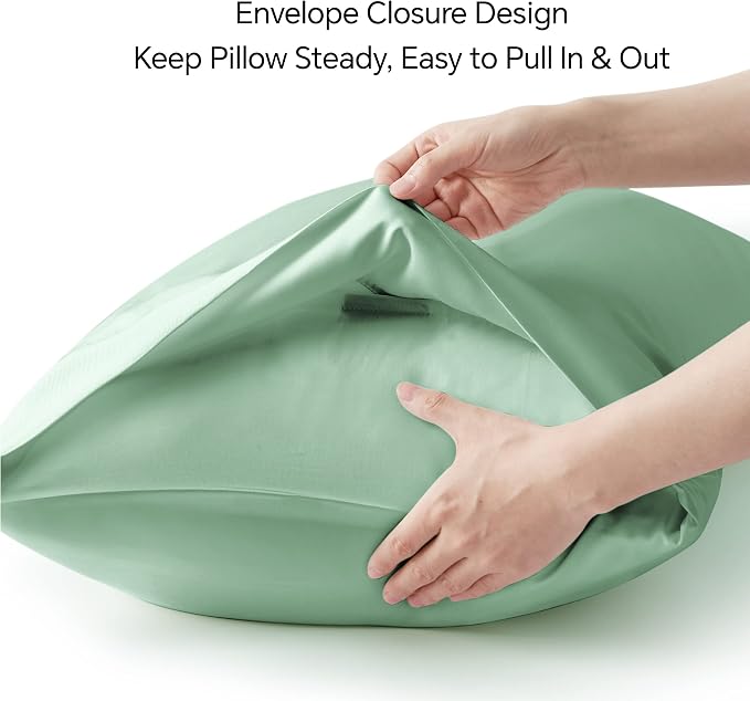 BEDELITE Pillow Cases Queen Size Set of 2, Rayon Derived from Bamboo, Cooling - Image 6