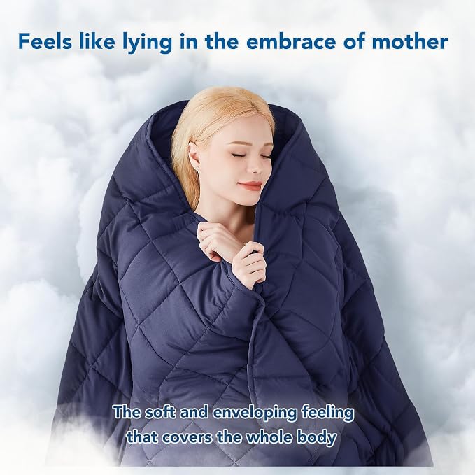 Topcee Weighted Blanket Soft Cooling Heavy Blanket Sleeping, Apply to 190-210 - Image 3