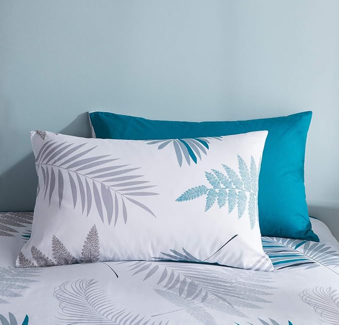 SLEEPBELLA Duvet Cover Twin, 600 Thread Count Cotton Leaf Botanical Pattern - Image 4