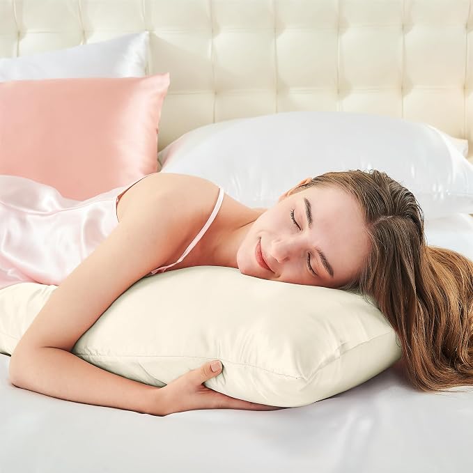 BEDELITE Satin Body Pillow Cover, Super Soft and Cooling Body Pillow Pillowcase - Image 5