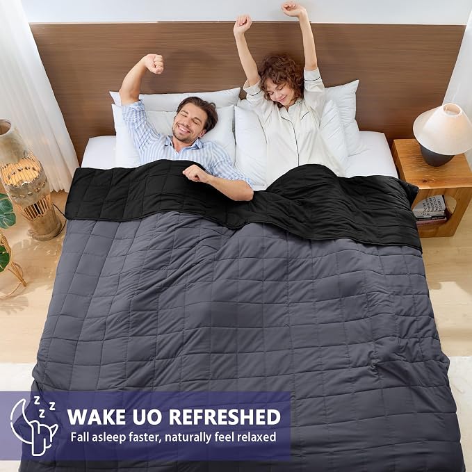 King Size Weighted Blanket for Adults Cooling Heavy Blanket for Sleeping - Image 5