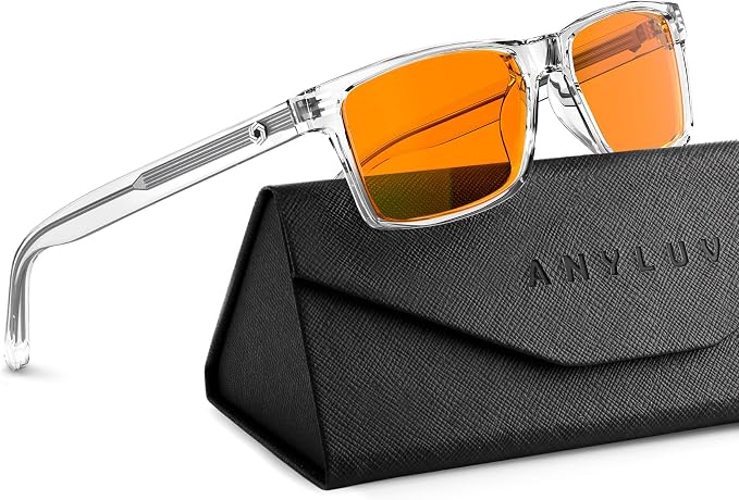 ANYLUV Blue Light Glasses Men Woman, Eye Strain Relief Eye Protection by ANYLUV