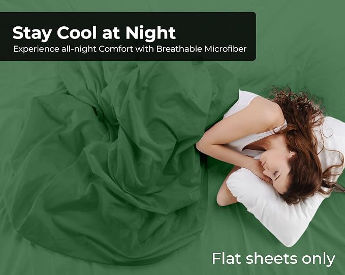 Royale Linens 2 Pack Bulk Flat Sheet Set - Image 4