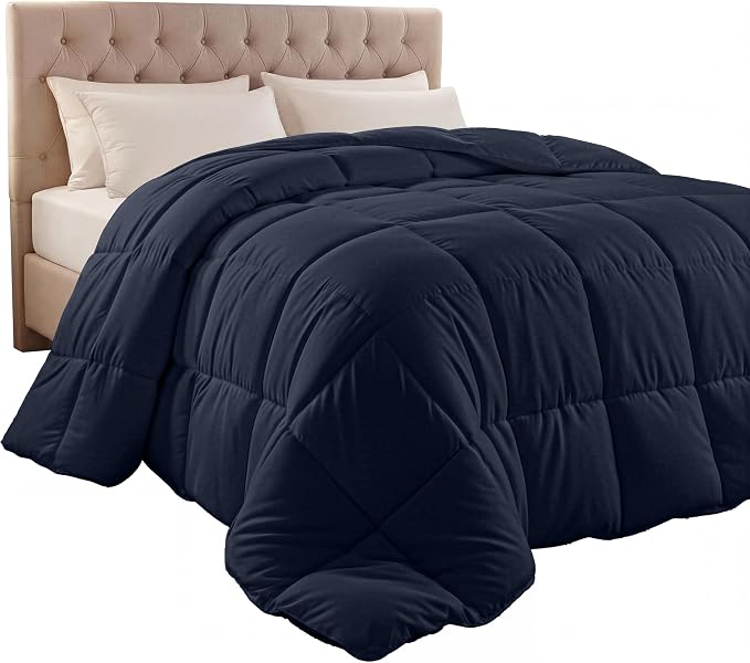 Utopia Bedding King Comforter Duvet Insert, Quilted Navy Comforter by UTOPIABEDDING