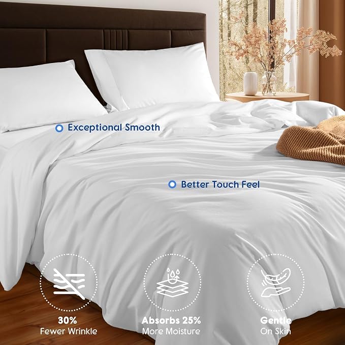 SONORO KATE 100% Egyptian Cotton Duvet Cover King Size, 1000 Thread Count - Image 6