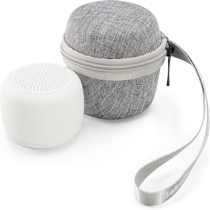 Babelio Portable White Noise Machine + Travel Case in Grey, by BABELIO